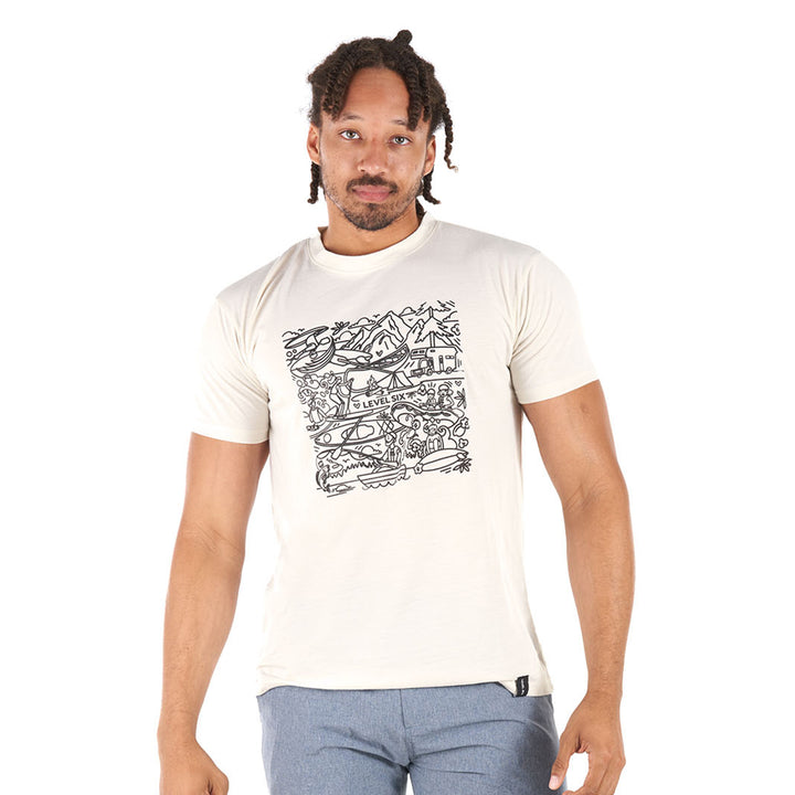 Men's Level Six Graffiti Tee