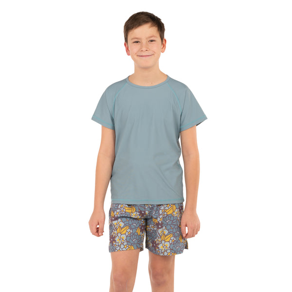 Bodhi Short Sleeve Sunguard — Smoke Blue