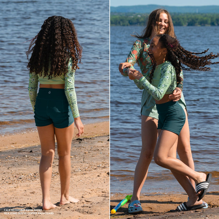Cala Reversible Swim Shorts - Deep Teal - Lifestyle
