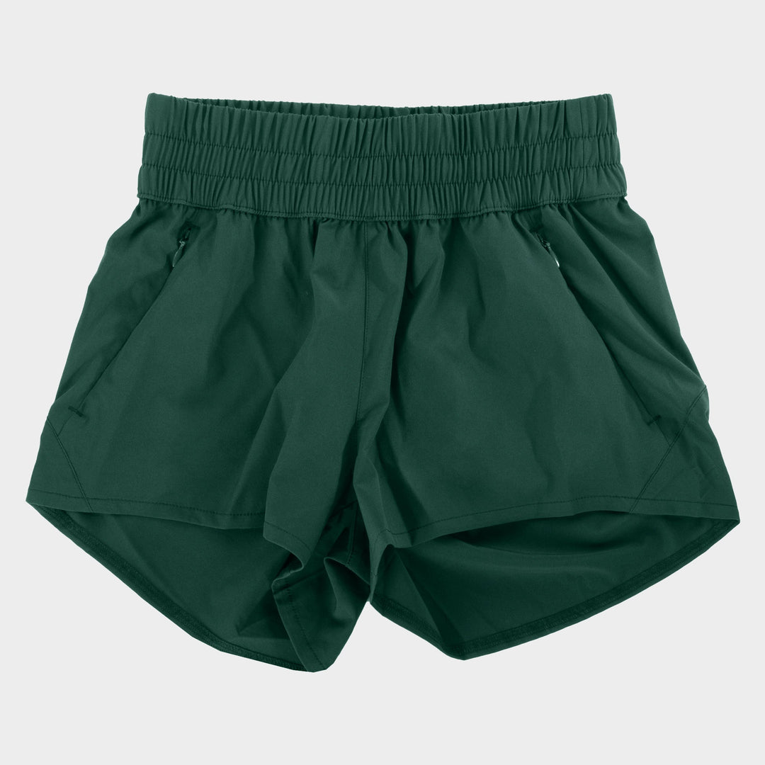Zoe Shorts - Deep Teal - Front
