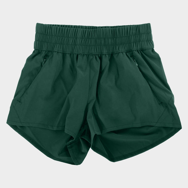 Zoe Shorts - Deep Teal - Front