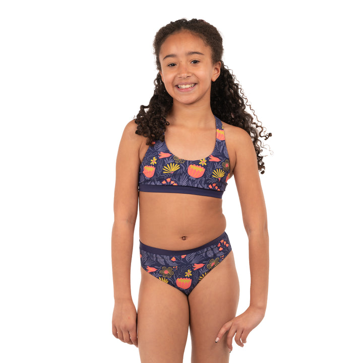 Alexa Youth Bikini Set — Coral Bunch