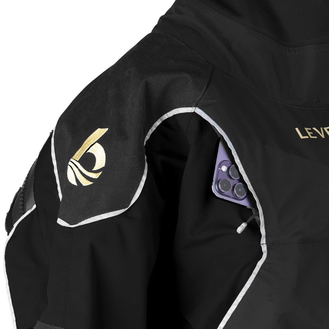 Emperor Dry Suit Blackout — pocket detail