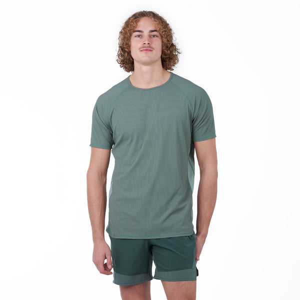 Coastal Short Sleeve Sun Shirt — Hunter