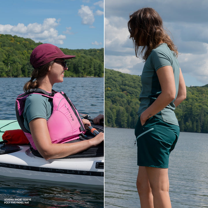 Athena Short Sleeve Sun Shirt - North Atlantic - Lifestyle