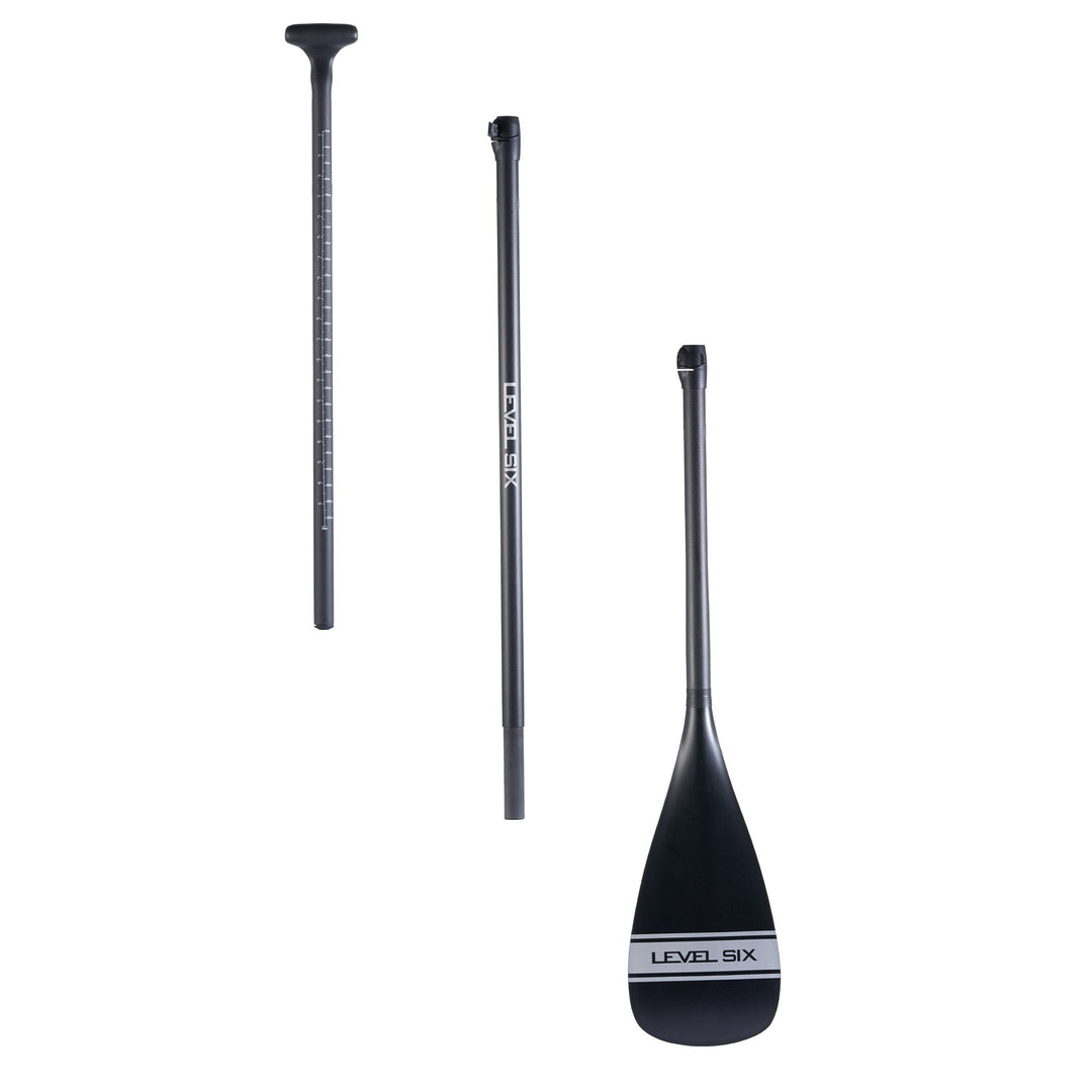 3-Piece Carbon Paddle with Fiberglass Power Blade — Silver