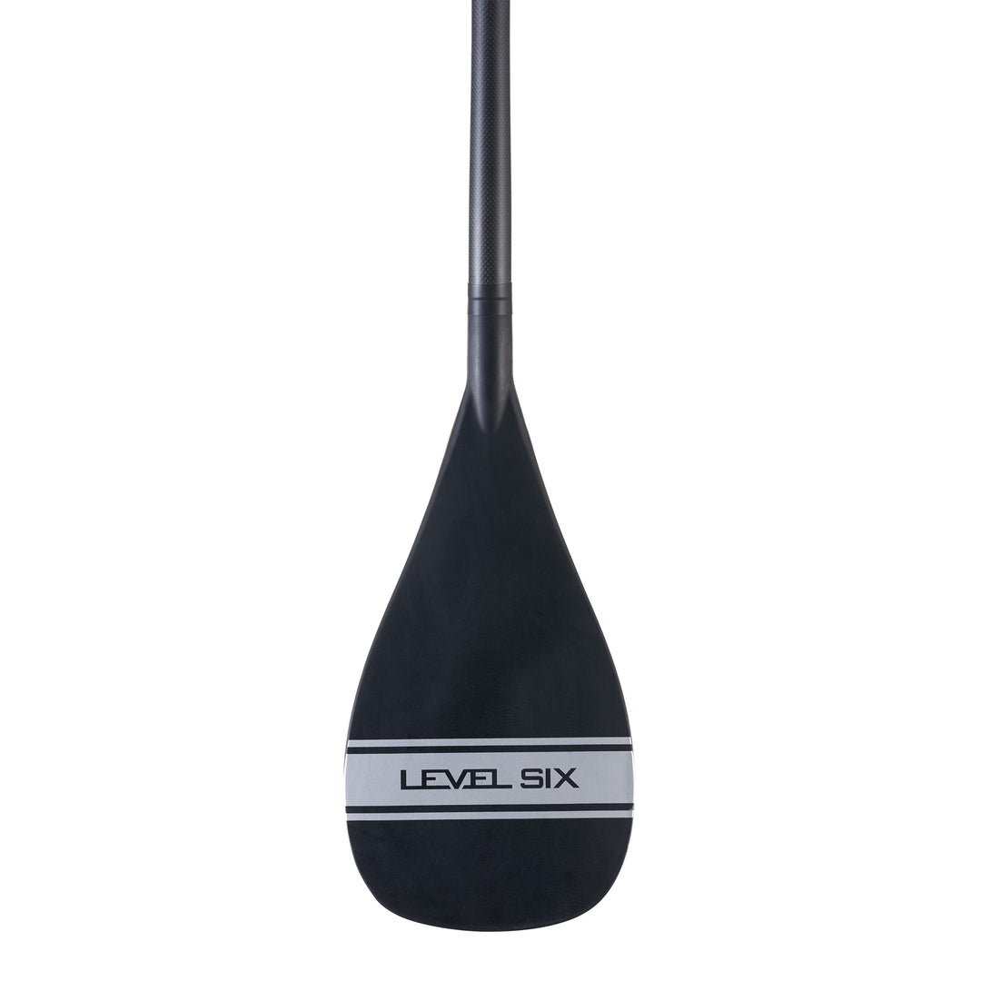 3-Piece Carbon Paddle With Fibreglass Teardrop Blade — front view