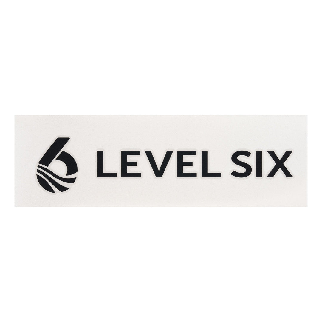 Level Six Logo Transfer Logo — Black