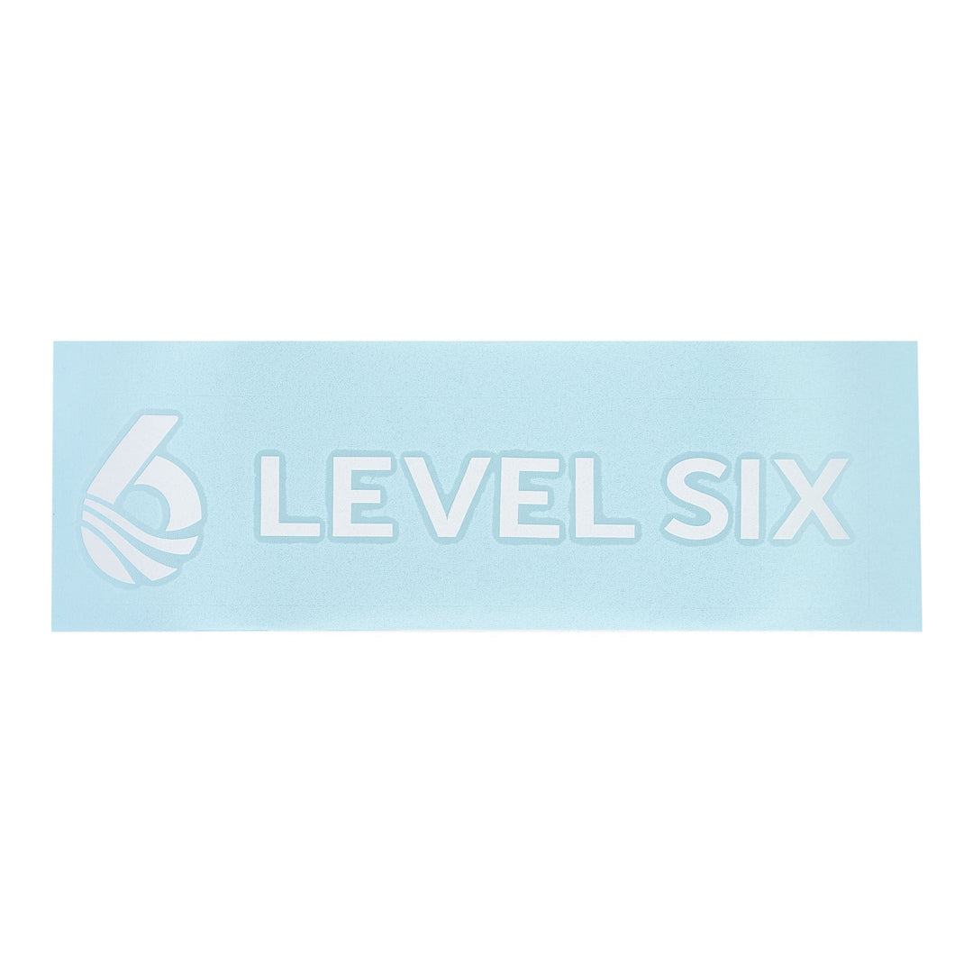 Level Six Logo Transfer Logo — White