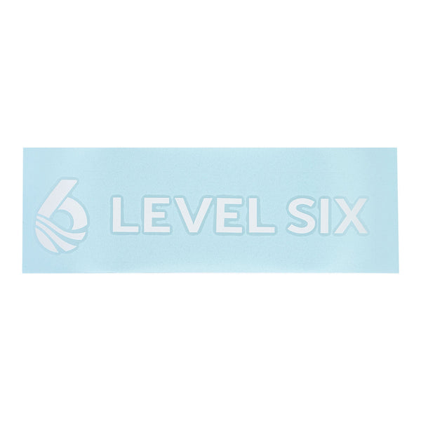 Level Six Logo Transfer Logo — White