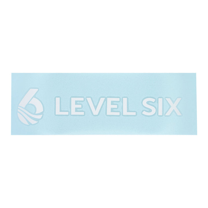 Level Six Logo Transfer Logo — White